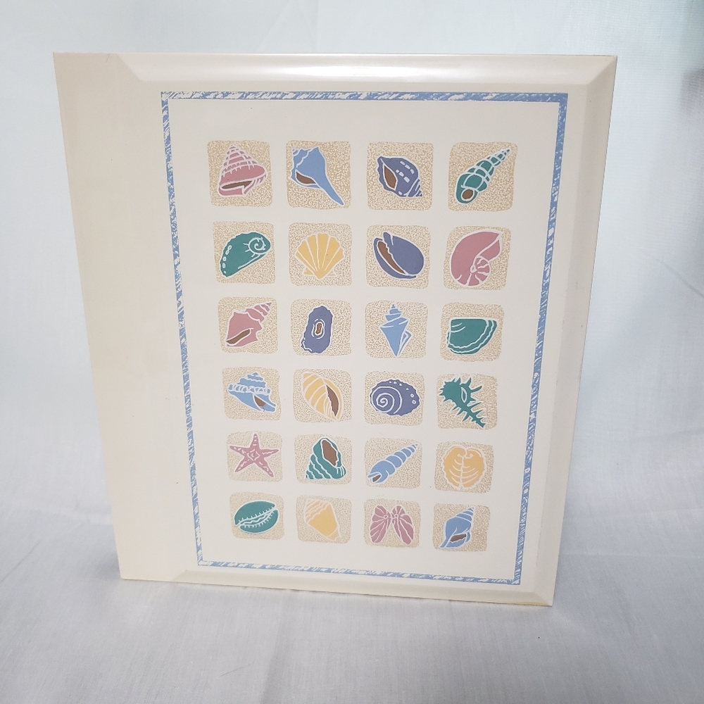 Sea Shells 80s Otagiri Lacquerware Photo Album 4 x 6 Photos